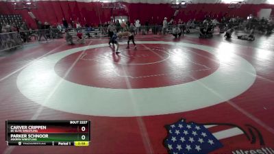 98 lbs Cons. Semi - Parker Schnoor, Askren Wrestling vs Carver Crippen, DC Elite Wrestling