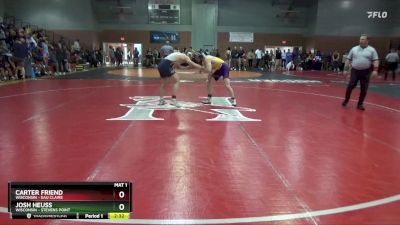 165 lbs Cons. Round 4 - Carter Friend, Wisconsin - Eau Claire vs Josh Heuss, Wisconsin - Stevens Point