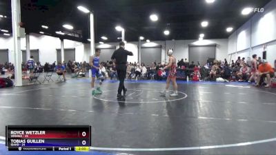 102 lbs Placement Matches (8 Team) - Royce Wetzler, Virginia vs Tobias Guillen, Idaho