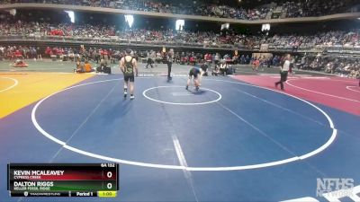 6A 132 lbs Cons. Round 1 - Dalton Riggs, Keller Fossil Ridge vs Kevin McAleavey, Cypress Creek