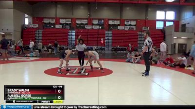 12U - 98 lbs Round 2 (4 Team) - Russell Goree, Alexander City Youth Wrestling - 12U vs Brady Walsh, Stronghold - 12U