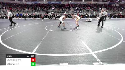 125 lbs Round Of 16 - Treyton Kropatsch, CWO vs Faruq Ghaffar, M3 Wrestling Academy