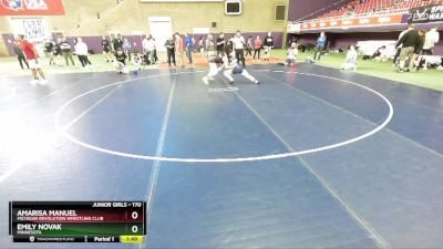 170 lbs Semifinal - Emily Novak, Minnesota vs Amarisa Manuel, Michigan Revolution Wrestling Club