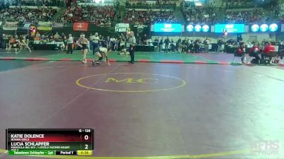 G - 126 lbs 3rd Place Match - Katie Dolence, Ronan Girls vs Lucia Schlapfer, Missoula Big Sky / Loyola Sacred Heart Girls