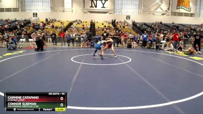 93 lbs Cons. Round 4 - Carmine Catapano, Club Not Listed vs Connor Sleeman, Gouverneur Wrestling Club