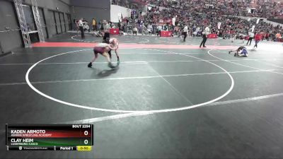 94 lbs Champ. Round 2 - Clay Heim, Luxemburg-Casco vs Kaden Armoto, Askren Wrestling Academy