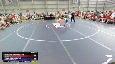 113 lbs Round 3 - Domenic Munaretto, Illinois vs Titan Friederichs, Minnesota Blue