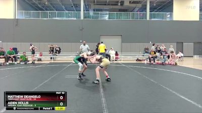 100 lbs Round 2 (10 Team) - Aiden Hollis, Virginia Team Predator vs Matthew DeAngelo, Terps East Coast Elite