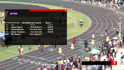 Youth Boys' 800m, Finals 1 - Age 14