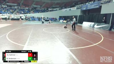 4A-106 lbs Champ. Round 1 - Bryce Haltiner, Tillamook vs Bragen Anderson, La Grande