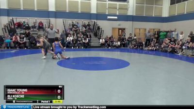 90 lbs Placement (4 Team) - Eli Koecke, Penn vs Isaac Young, Noblesville