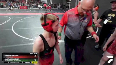 90 lbs Quarterfinal - Jordan Lisiecki, Askren Wrestling Academy vs Braeden Hamill, X-factor Elite