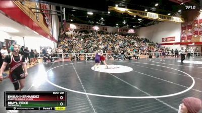 112-119 lbs Semifinal - Emirah Hernandez, Riverton Middle School vs Brayli Price, Thermopolis