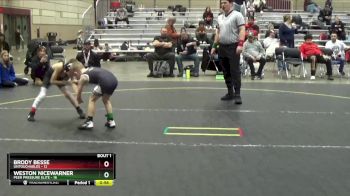 56 lbs Round 1 (4 Team) - Brody Besse, Untouchables vs Weston Nicewarner, Peer Pressure Elite