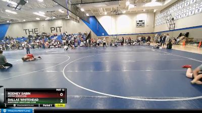 200 lbs 1st Place Match - Rodney Sabin, Uintah Wrestling vs Dallas Whitehead, Northside Wrestling Club