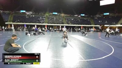 102 lbs Cons. Round 5 - Hendrix Schwab, Immortal Athletics WC vs Rush Jennett, Sebolt Wrestling Academy