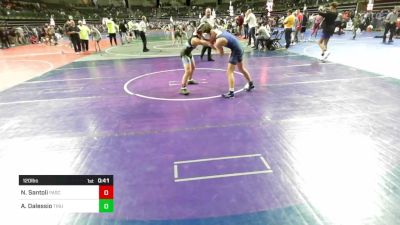 120 lbs Final - Nico Santoli, Pascack HIlls vs Anthony Dalessio, Triumph Trained