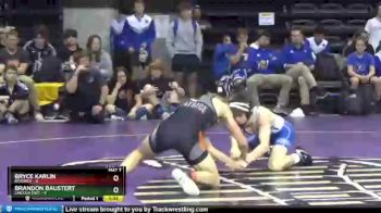 126 lbs Round 2 (8 Team) - Brandon Baustert, Lincoln East vs Bryce Karlin, Beatrice
