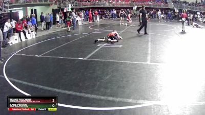 75 lbs Quarterfinal - Lane Perdue, York Wrestling Club vs Blake Folchert, Sutherland Youth Wrestling Club