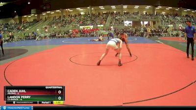 134 lbs Quarterfinals (8 Team) - Landon Perry, La Grande vs Caden Juhl, Mazama