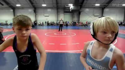 55 lbs Rr Rnd 1 - Raleigh Joye, Cambridge Bears Youth Wrestling ES Growl vs Jude Paulk, Foundation Wrestling