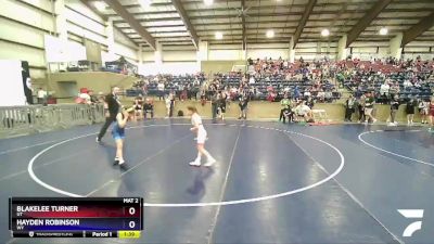 60-65 lbs Round 2 - Blakelee Turner, UT vs Hayden Robinson, WY