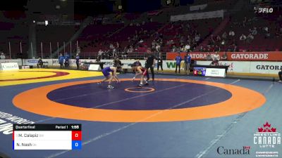 55kg Quarterfinal - Micah Calapiz, Bhullar WC vs Nathan Nash, Discipline Kids