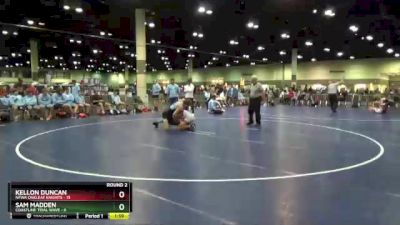 132 lbs Round 2 (16 Team) - Kellon Duncan, NFWA Oakleaf Knights vs Sam Madden, Coastline Tidal Wave