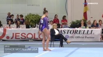 Grace McCallum USA - Floor, Senior - 2018 City of Jesolo Trophy