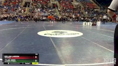 139 lbs Champ. Round 1 - Kellan Larson, Williston vs Tyler Heen, Bismarck St Mary`s