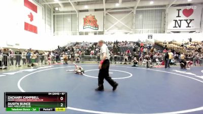 67 lbs Cons. Round 3 - Zachary Campbell, Salem Cambridge Wrestling Club vs Dusitn Bunce, WRCL Wrestling Club