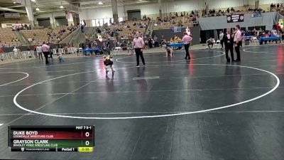 50 lbs 3rd Place Match - Grayson Clark, Bradley Pride Wrestling Club vs Duke Boyd, Cookeville Wrestling Club