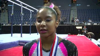 Jordan Chiles on Amanar Getting Better and Better - Secret Classic 2016