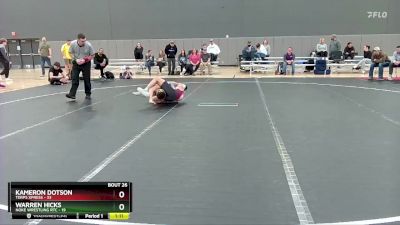 115 lbs Round 6 (10 Team) - Kameron Dotson, Terps Xpress vs Warren Hicks, Noke Wrestling RTC