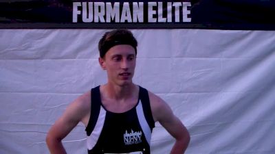 Colby Alexander after winning Furman 1500