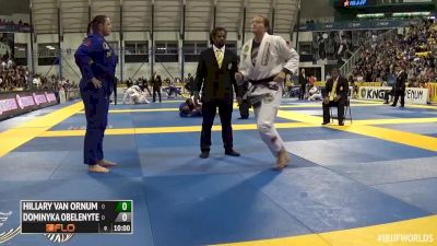 Hillary Van Ornum vs Dominyka Obelenyte IBJJF 2016 Worlds