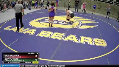 112 lbs Round 3 - Delilah Leusch, All-Phase Wrestling Club vs Kaitlyn White, Illinois Valley Youth Wrestlin