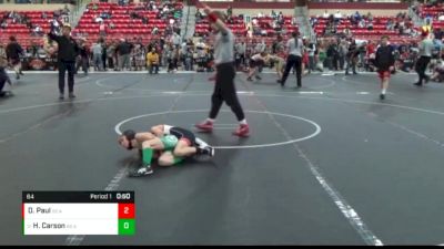 64 lbs Cons. Round 4 - Henry Carson, Mulvane Wrestling Club vs Drake Paul, Maize Wrestling Club