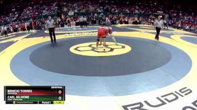 D2-144 lbs Semifinal - Cael Gilmore, Mar. Highland vs Benicio Torres, Wauseon