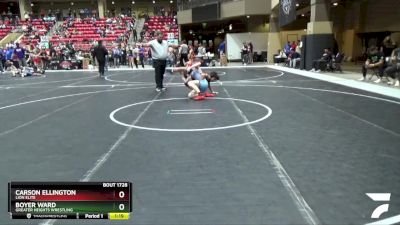 135 lbs Quarterfinal - Carson Ellington, Lion Elite vs Boyer Ward, Greater Heights Wrestling