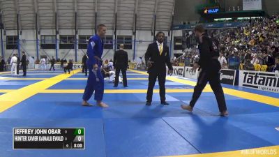 Jeffrey Obar vs Hunter Ewald IBJJF 2016 Worlds