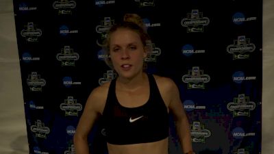 Erin Teschuk after steeple prelims