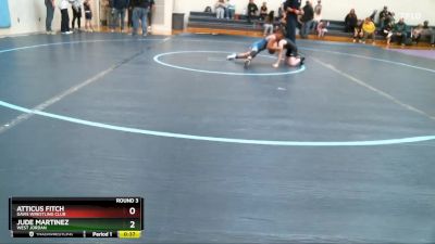 62-67 lbs Round 3 - Atticus Fitch, Davis Wrestling Club vs Jude Martinez, West Jordan