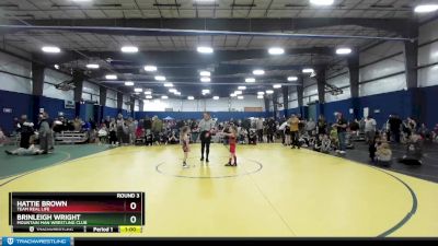 45 lbs Round 3 - Hattie Brown, Team Real Life vs Brinleigh Wright, Mountain Man Wrestling Club