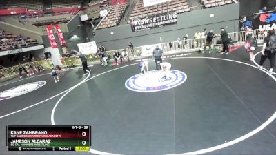 59 lbs 1st Place Match - Kane Zambrano, TUF California Wrestling Academy vs Jameson Alcaraz, So Cal Hammers Wrestling