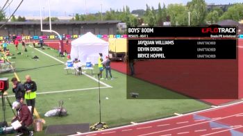 Terrell Jackson after his 800m victory