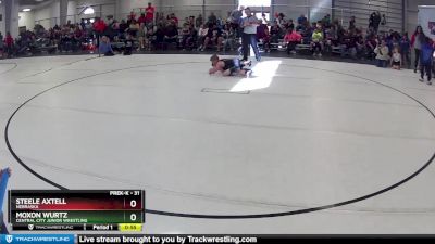 31 lbs Round 2 - Moxon Wurtz, Central City Junior Wrestling vs Steele Axtell, Nebraska