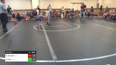 45 lbs Rr Rnd 1 - Niko Burkett, K4 Mat Assassins Black vs Nathaniel Clay, K4 Graham Future Falcons