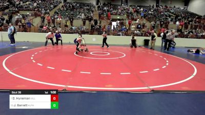 95 lbs Round Of 16 - Durham Hyneman, Villa Rica Youth Wrestling vs Jacob Barrett, Alpha Wrestling Club