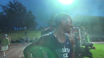 Justyn Knight after beating Galen Rupp at Stumptown